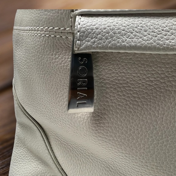 Sorial Leather White Hobo Bag - Picture 11 of 16